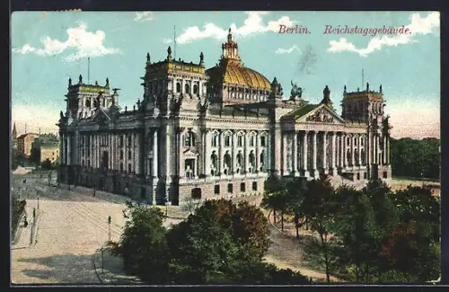 AK Berlin-Tiergarten, Reichstagsgebäude