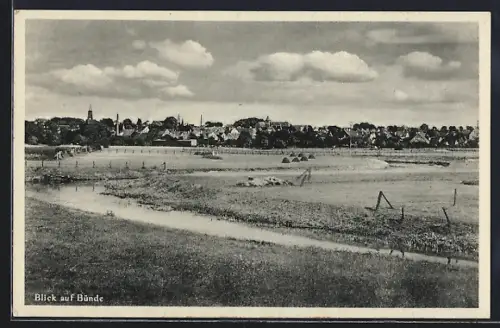 AK Bünde, Panoramablick auf die Stadt