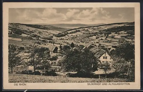 AK Altglashütten /Rhön, Blick auf Silberhof und Altglashütten