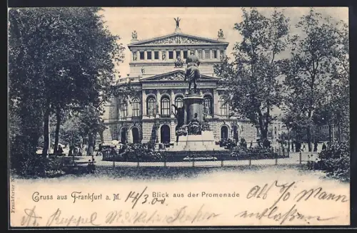 AK Frankfurt a. M., Opernhaus