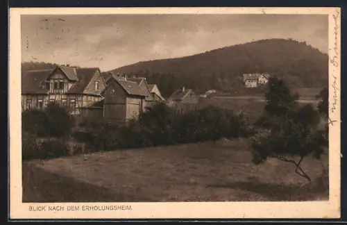 AK Wolfshagen / Harz, Erholungsheim der Allgemeinen Ortskrankenkasse Halberstadt