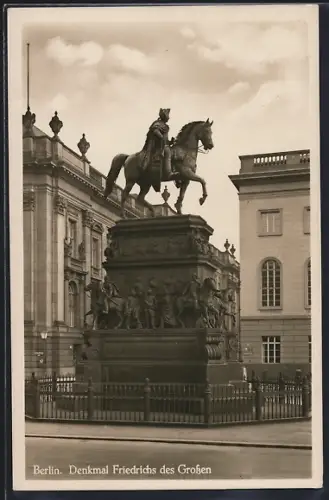 AK Berlin, Denkmal Friedrichs des Grossen