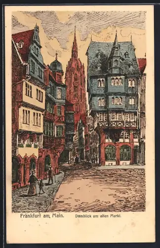 AK Alt-Frankfurt, Domblick am alten Markt