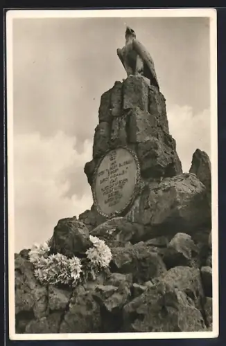 AK Gersfeld, Fliegerdenkmal auf der Wasserkuppe