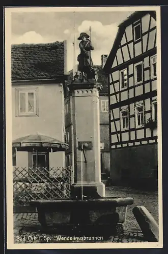 AK Bad Orb i. Sp., Wendelinusbrunnen