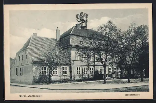 AK Berlin-Zehlendorf, Blick in die Hauptstrasse