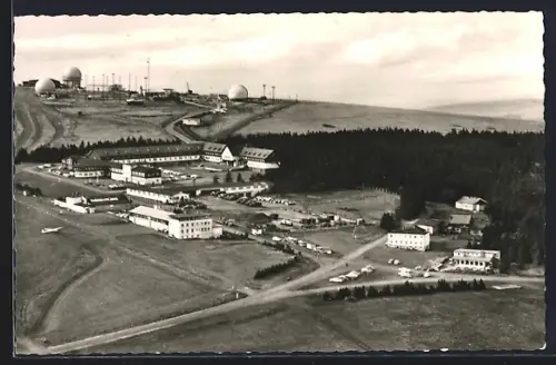 AK Wasserkuppe /Rhön, Ortsansicht vom Flugzeug aus gesehen