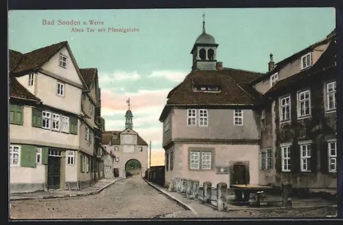 AK Bad Sooden a. Werra, Altes Tor mit Pfennigstube