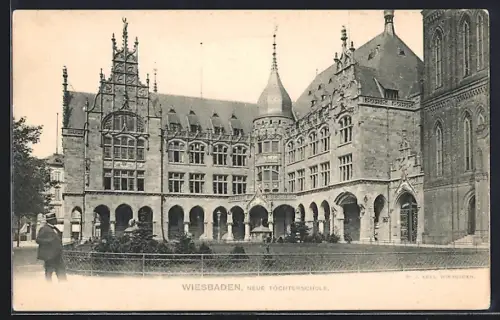 AK Wiesbaden, Neue Töchterschule