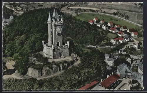 AK Dillenburg, Ortsansicht mit Burg