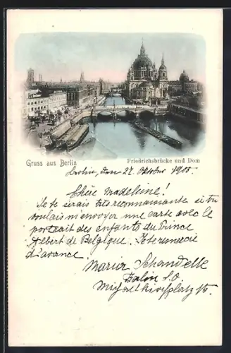 AK Berlin, Friedrichsbrücke, Dom