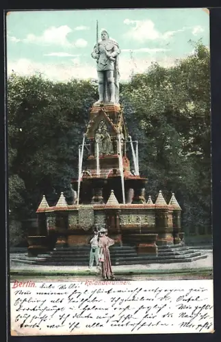 AK Berlin-Tiergarten, Rolandbrunnen