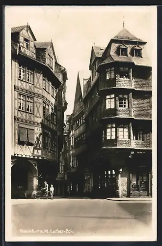 AK Alt-Frankfurt, Luther-Eck, Fachwerkhäuser