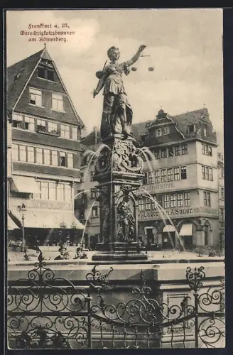 AK Alt-Frankfurt, Gerechtigkeitsbrunnen am Römerberg