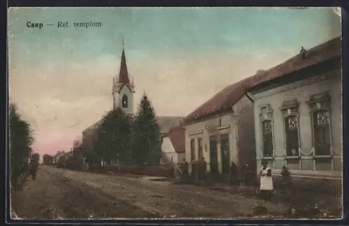 AK Csap, Ref. templom a szövetkezeti üzlettel