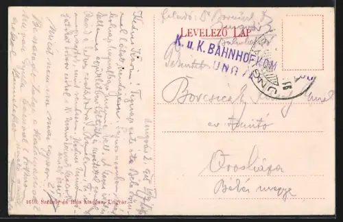 AK Ungvar, Varmegyehaza es ref. templom