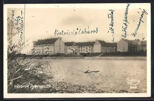 AK Uzhorod, Ortsansicht über den Fluss