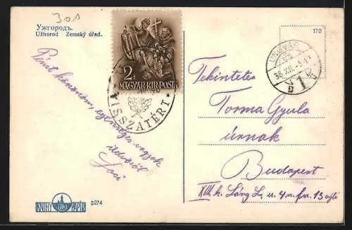 AK Uzhorod, Zemský úrad