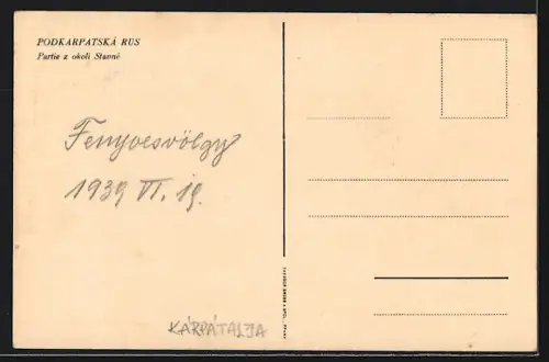 AK Fenyvesvölgy, Podkarpatská Rus., Partie z okoli Stavné