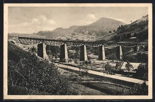 AK Volosianka, Ansicht vom Viadukt
