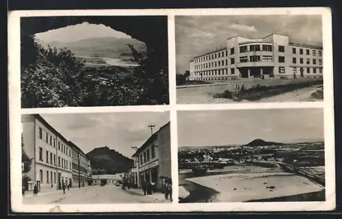 AK Huszt, Gebäudeansicht, Strassenpartie, Ortspartie