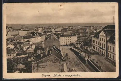 AK Ungvár, Látkép a megyeházával