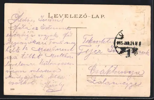 AK Ungvár, Látkép a megyeházával