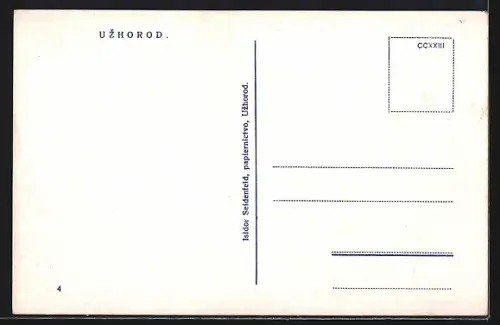 AK Uzhorod, Strassenpartie mit Flugeug