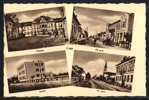 AK Csap, Allomás, Fö ucca, Iskola