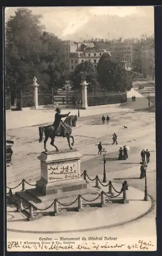 AK Genève, Monument du Général Dufour