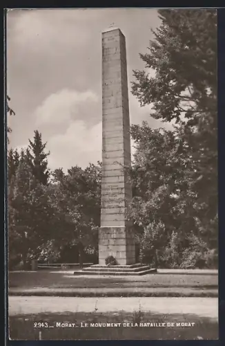 AK Morat, Le Monument de la Bataille de Morat