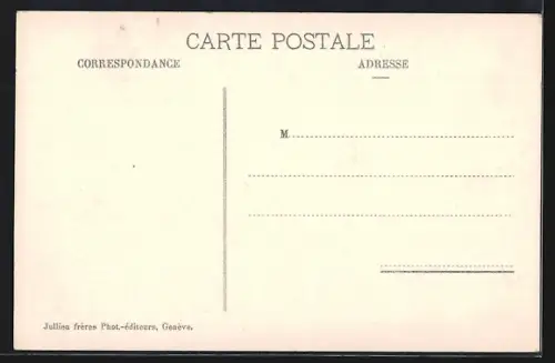 AK Genève, Le Jardin Anglais