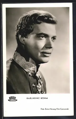 AK Schauspieler Karlheinz Böhm in Uniform