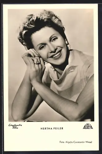 AK Schauspielerin Hertha Feiler im Porträt