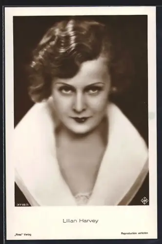 AK Portrait der Schauspielerin Lilian Harvey