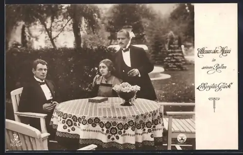AK Schauspieler Alexander Moissi in dem Film Erborgtes Glück