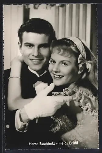 AK Schauspieler Horst Buchholz und Schauspielerin Heidi Brühl in dem Film Bekenntnisse des Hochstaplers Felix Krull