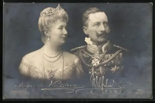 AK Kaiser Wilhelm II. mit Gattin Auguste Victoria
