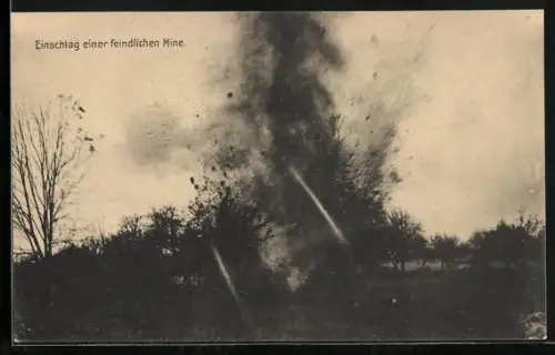 AK Einschlag einer feindlichen Mine