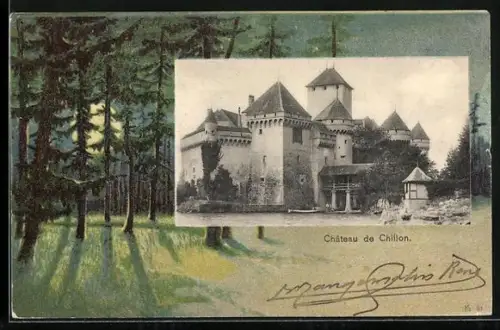Passepartout-AK Chillon, Chateau de Chillon
