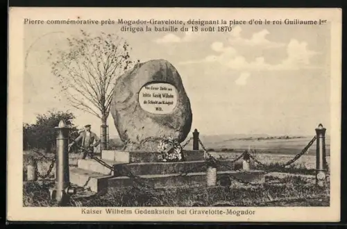 AK Gravelotte-Mogador, Kaiser Wilhelm Gedenkstein