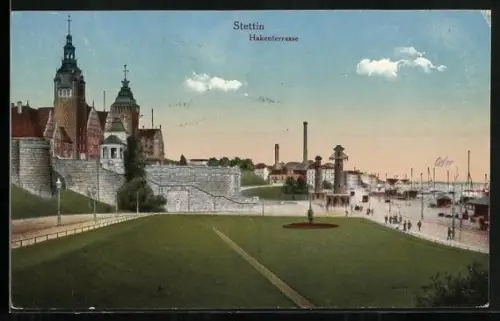 AK Stettin, Hakenterrasse