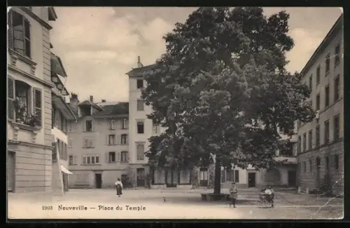 AK Neuveville, Place du Temple