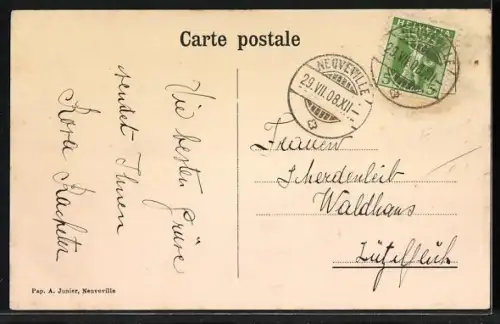 AK Neuveville, Place du Temple