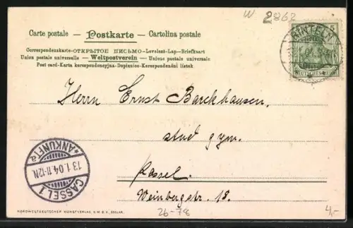 Künstler-AK Sophie Wencke: Am Moorgraben