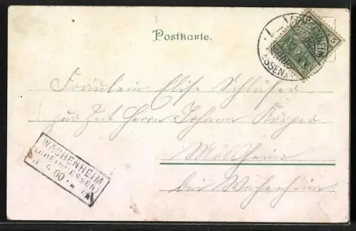 Lithographie Behüt Dich Gott!, Der Trompeter von Säckingen zu Pferd