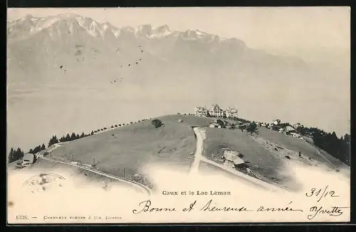 AK Caux, Panorama et le Lac Leman