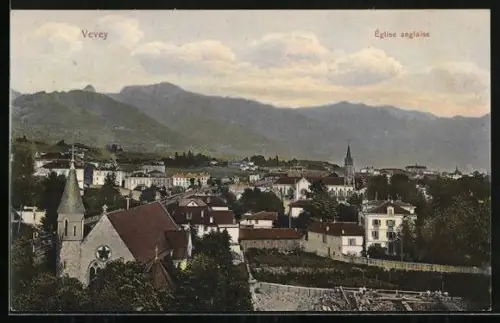 AK Vevey, Église anglaise, Englische Kirche