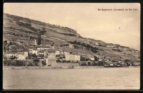 AK Saint-Saphorin /Lavaux, Vu du Lac