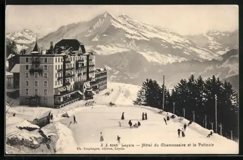 AK Leysin, Hôtel du Chamossaire et le Patinoir